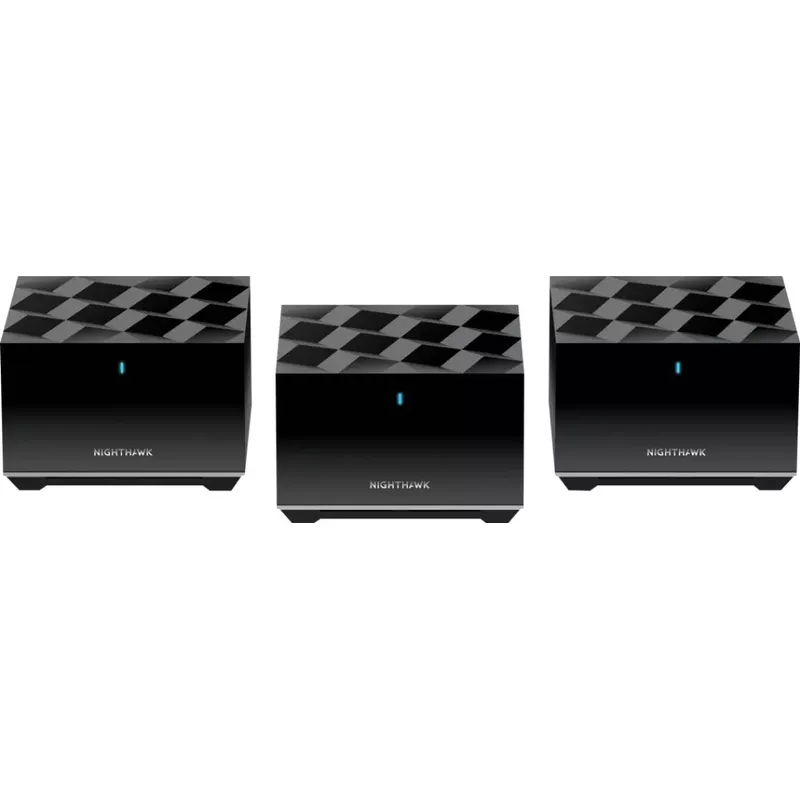 NETGEAR - Nighthawk AX3600 Tri-Band Mesh Wi-Fi System (3-pack) - Black