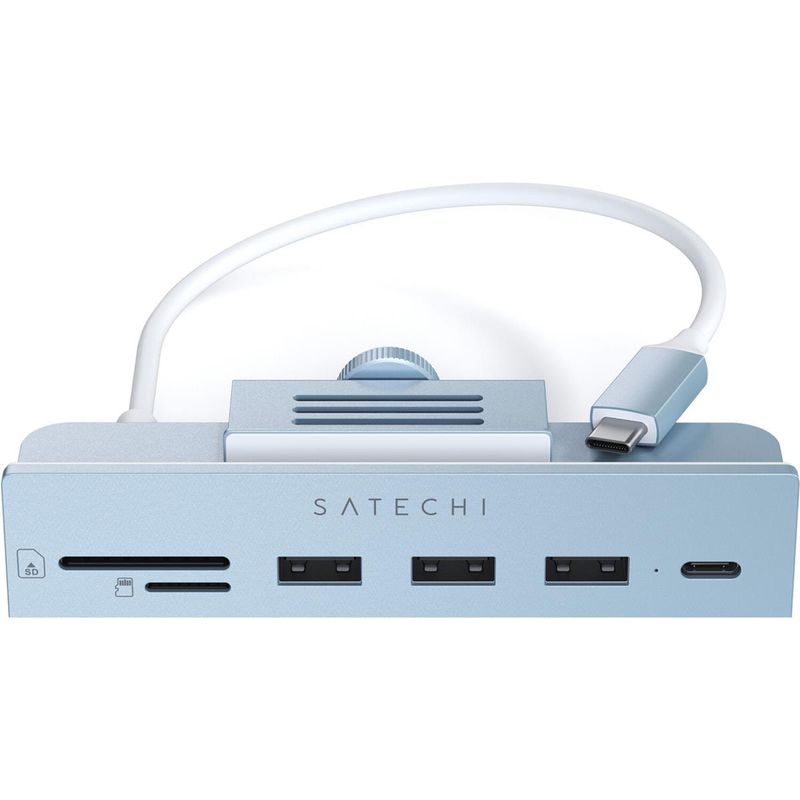 Satechi USB Type-C Clamp Hub for 24" iMac, Blue