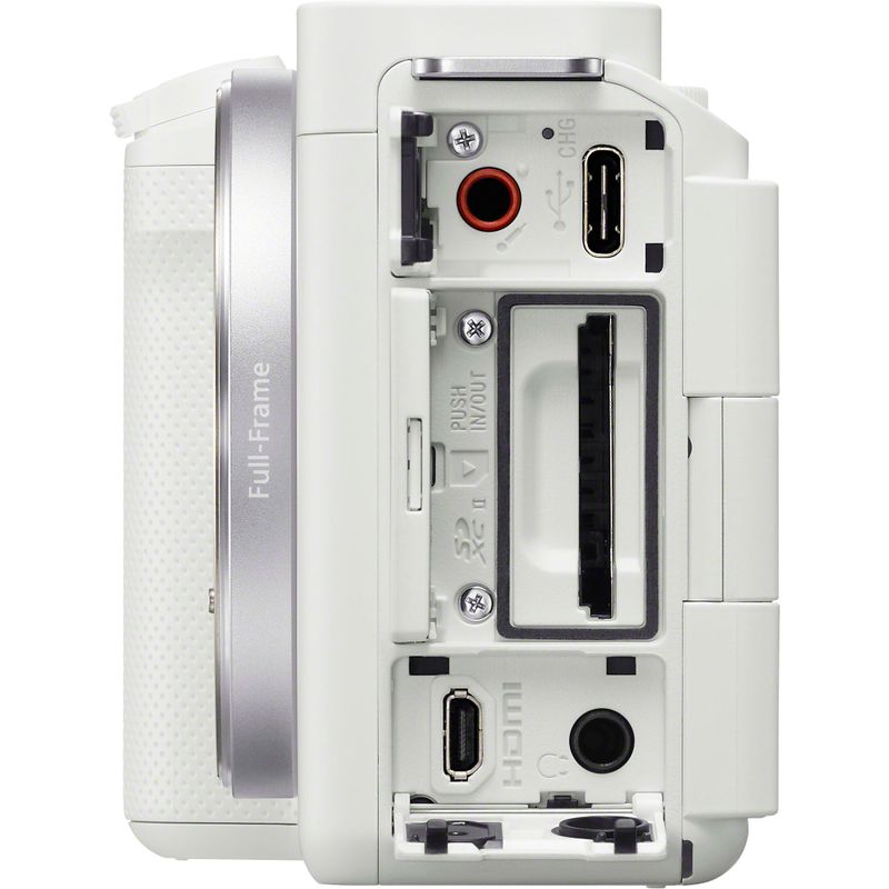 Alt View Zoom 11. Sony - Alpha ZV-E1 Full-frame Vlog Mirrorless Lens Camera (Body Only) - White