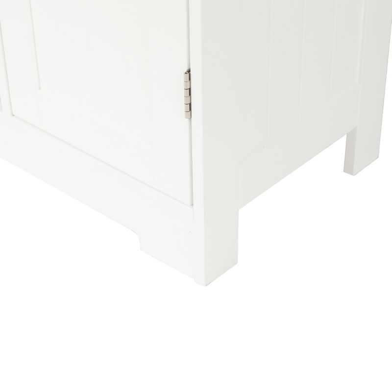 White Wood Storage Cabinet - MDF