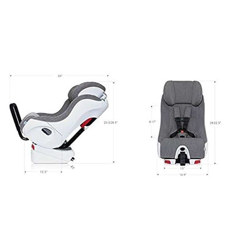 Clek Foonf Convertible Car Seat, Snowberry (Crypton C-Zero Performance Fabric)