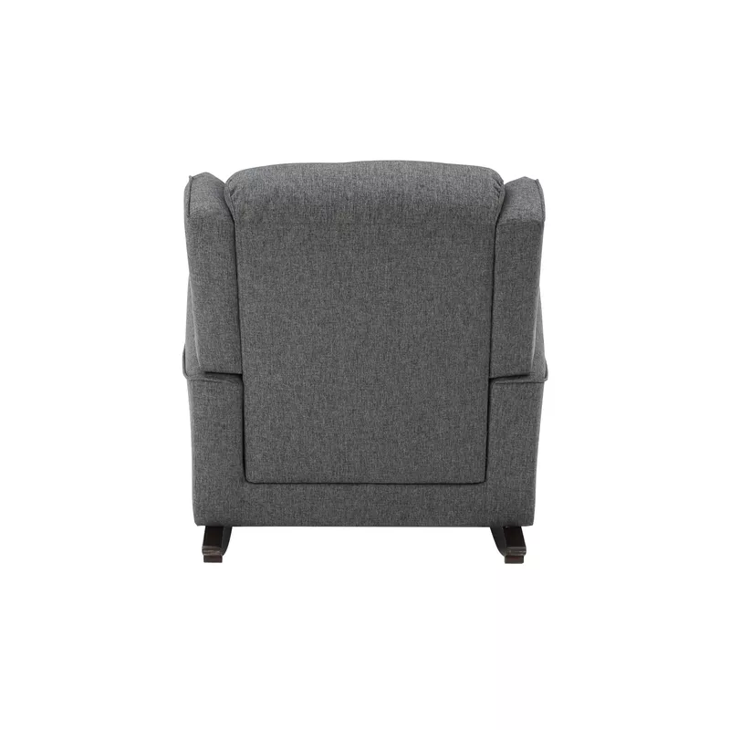 ACME Fabien Rocking Chair, Gray Fabric