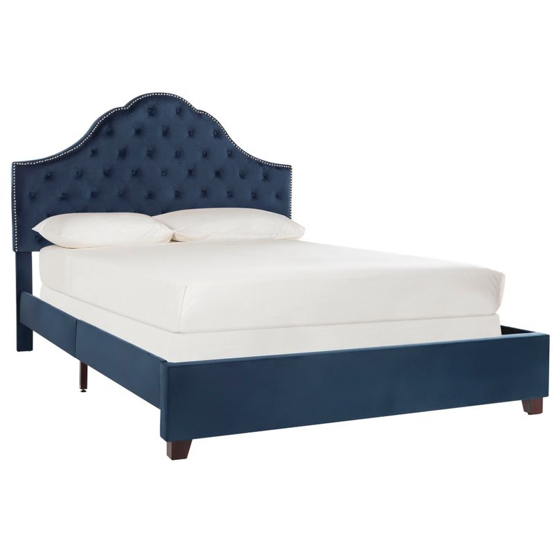 Safavieh Bedding Beckham Full size bed - Navy - 82.8" x 58.5" x 58.25"