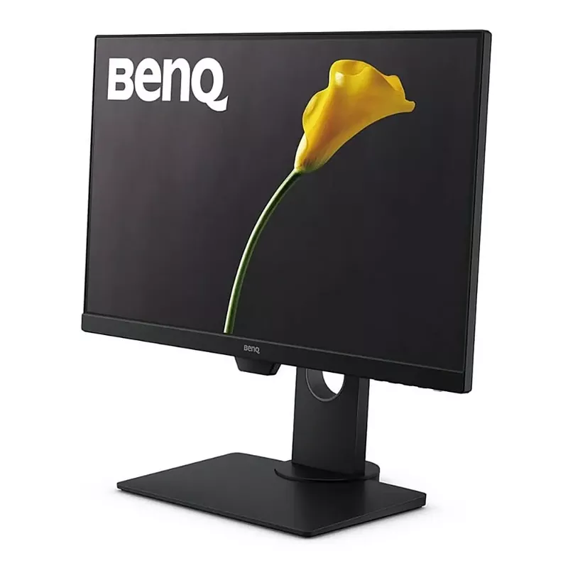 BenQ - GW2480T 24" IPS LED 1080p Monitor FHD 60Hz Height Adjustable with Brightness Intelligence (VGA/HDMI/DP) - Black/Metallic Gray