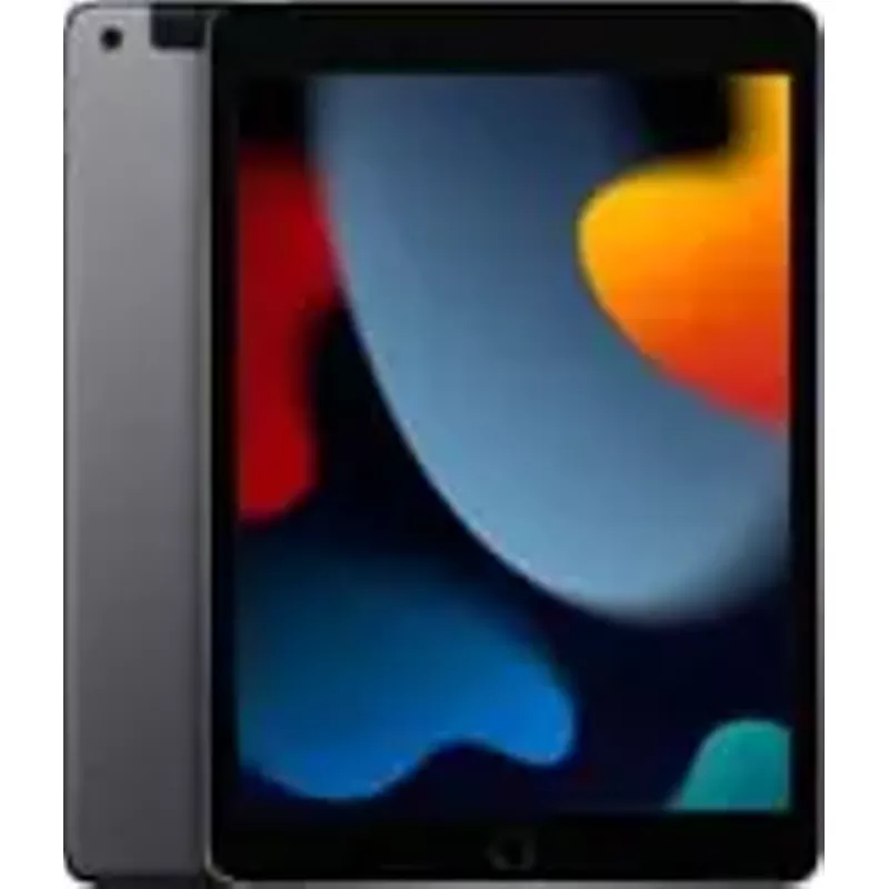 Apple - 10.2-Inch iPad (9th Generation) with Wi-Fi + Cellular - 256GB - Space Gray (Unlocked)