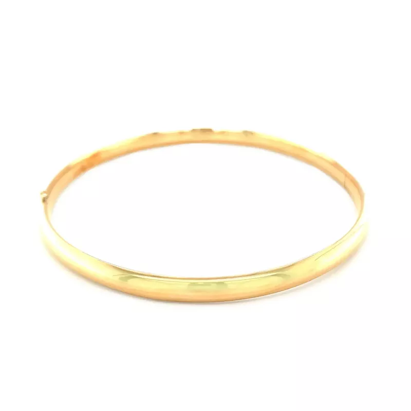Classic Bangle in 14k Yellow Gold (5.0mm) (8 Inch)
