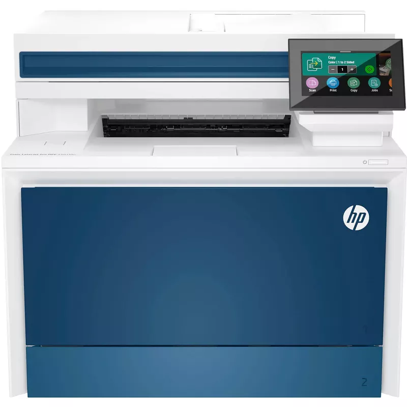 HP - LaserJet Pro 4301fdn Color All-in-One Laser Printer - White/Blue