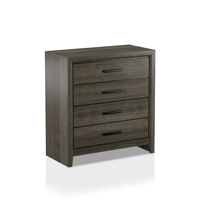Furniture of America Aury Rustic Grey 6-piece Tufted Bedroom Set - Full