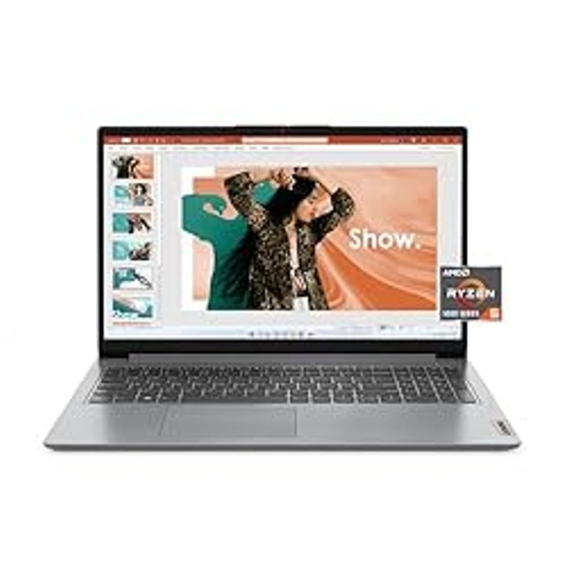 Lenovo IdeaPad 1  (2023) - Everyday Notebook - Windows 11-15.6" Full HD  8GB Memory  512GB Storage - AMD Ryzen5-5500U - Cloud Grey