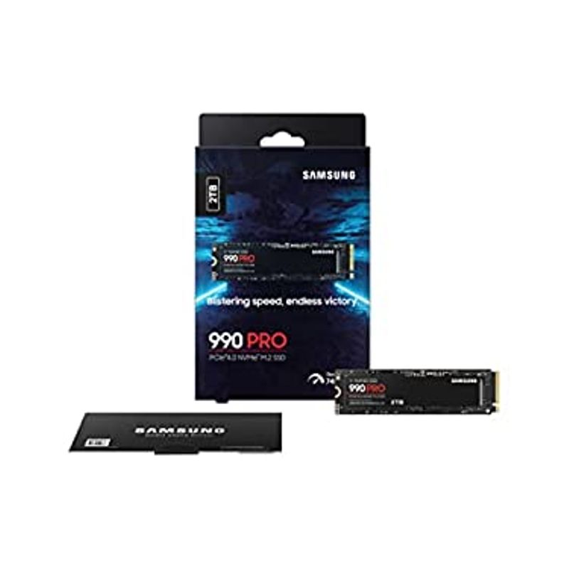 SAMSUNG 990 PRO SSD 2TB PCIe 4.0 M.2 Internal Solid State Hard Drive, Fastest Speed for Gaming, Heat Control, Direct Storage and Memory...