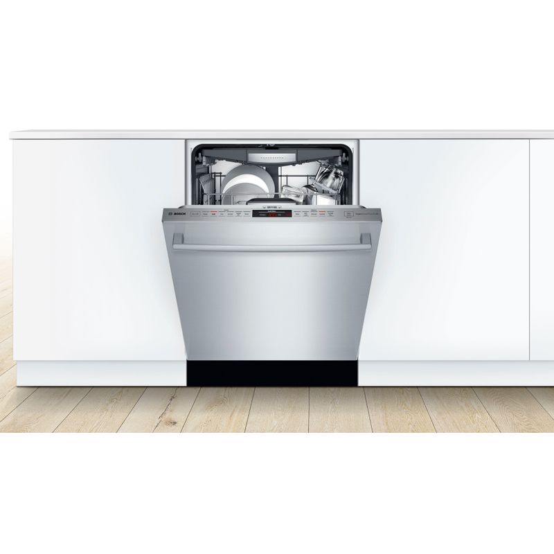 Alt View Zoom 19. Bosch - 800 Series 24" Top Control Built-In Dishwasher with CrystalDry, Stainless Steel Tub, 3rd Rack, 42 dBa - Stainless 