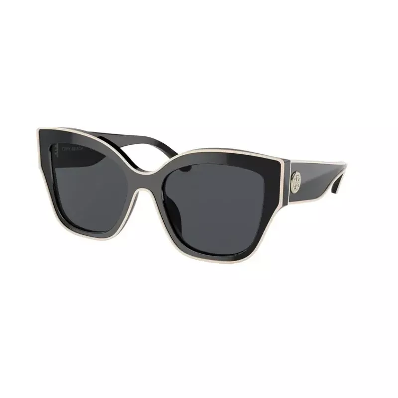 Tory Burch Sunglasses (TY7184U-192987, Black/Ivory/Solid Grey)