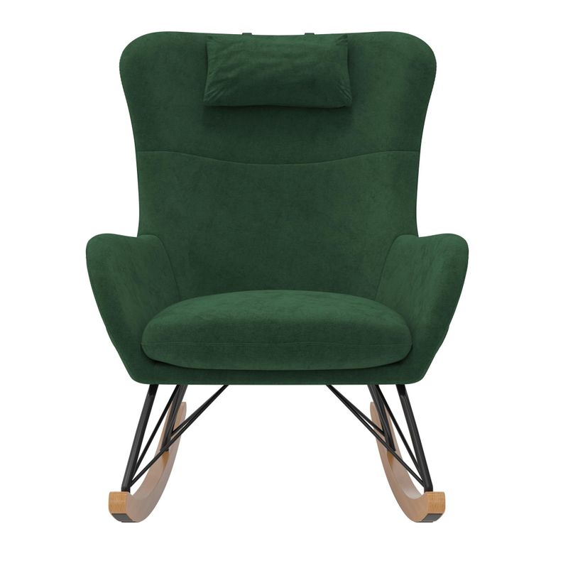 Avenue Greene Ernest Rocker Chair with Storage Pockets - N/A - Green