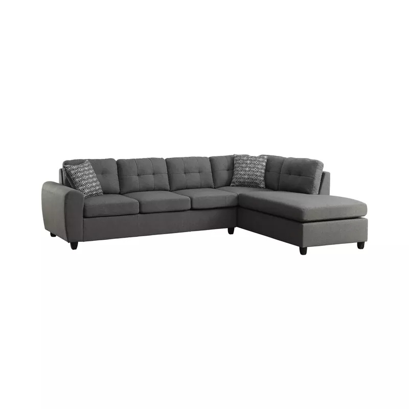 Stonenesse Tufted Sectional Grey