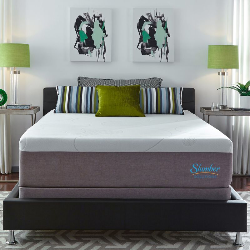 Slumber Solutions Choose Your Comfort 14-inch California King-size Gel Memory Foam Mattress Set - Firm