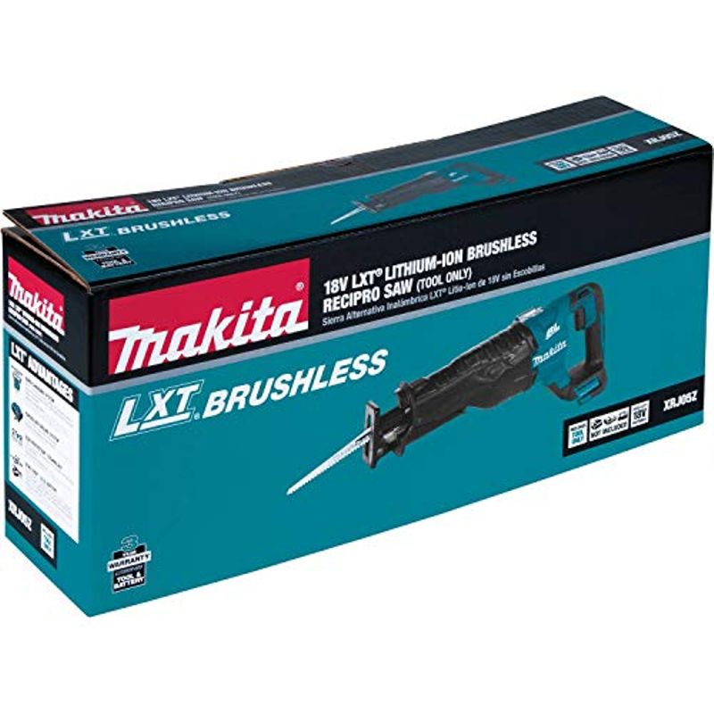 Makita XRJ05Z 18V LXT Lithium-Ion Brushless Cordless Recipro Saw, Tool Only