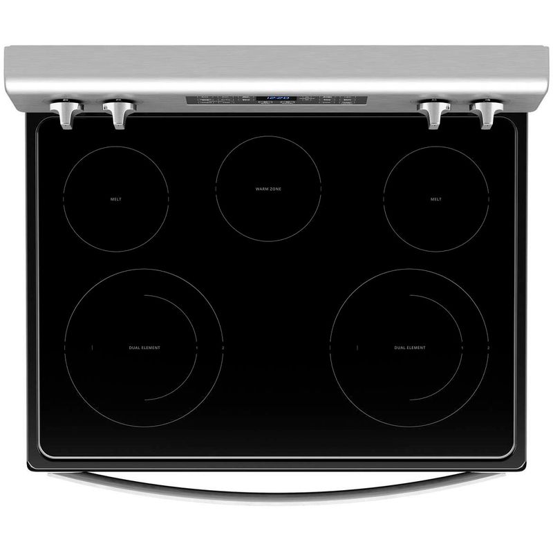 Alt View Zoom 18. Whirlpool - 5.3 Cu. Ft. Freestanding Electric Convection Range with Air Fry - Stainless steel