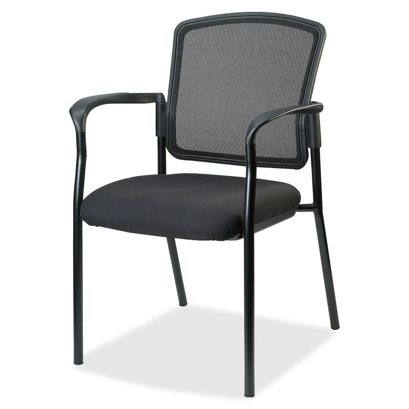 Lorell Breathable Mesh Guest Chair - Black - LLR23100