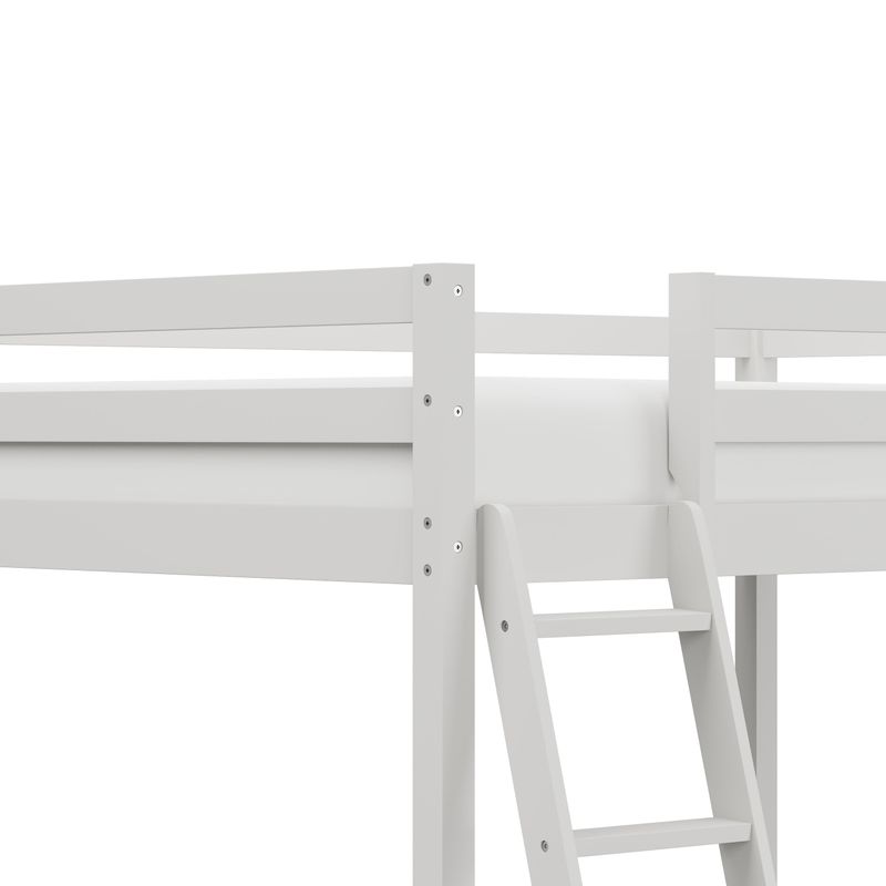 Caspian Full Loft Bed and Desk - White - Full