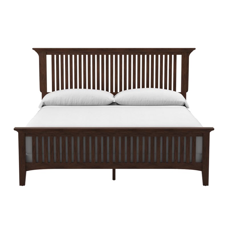 INSPIRED by Bassett Modern Mission Vintage Oak Finish Bed Set - King/Eastern King