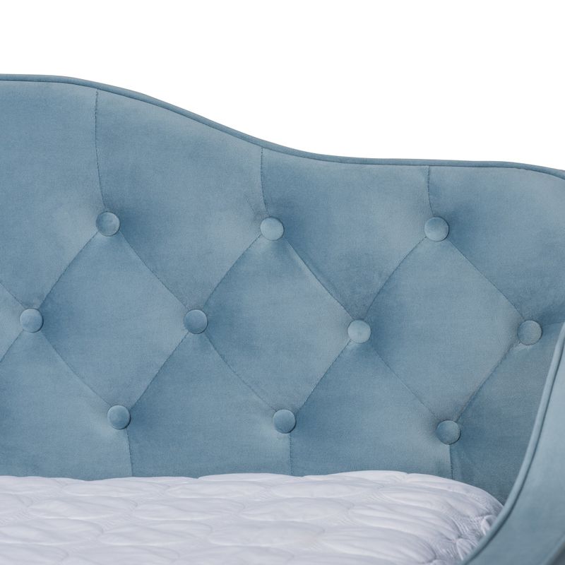 Silver Orchid Raag Transitional Contemporary Daybed - Grey - Full