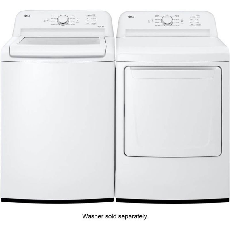 LG 7.3 Cu. Ft. White Front Load Smart Electric Dryer