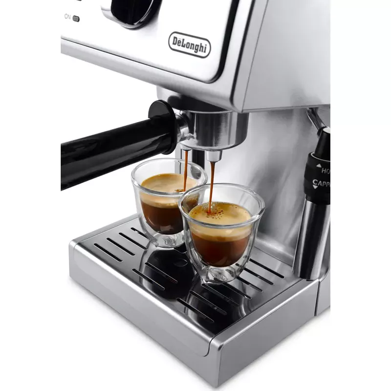 De'Longhi - 15-Bar Pump Espresso and Cappuccino Machine, Stainless Steel