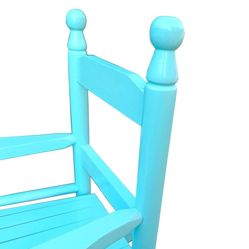 Wooden Children's Rocking Chair, Indoor or Outdoor Rocking Chair - Light Blue