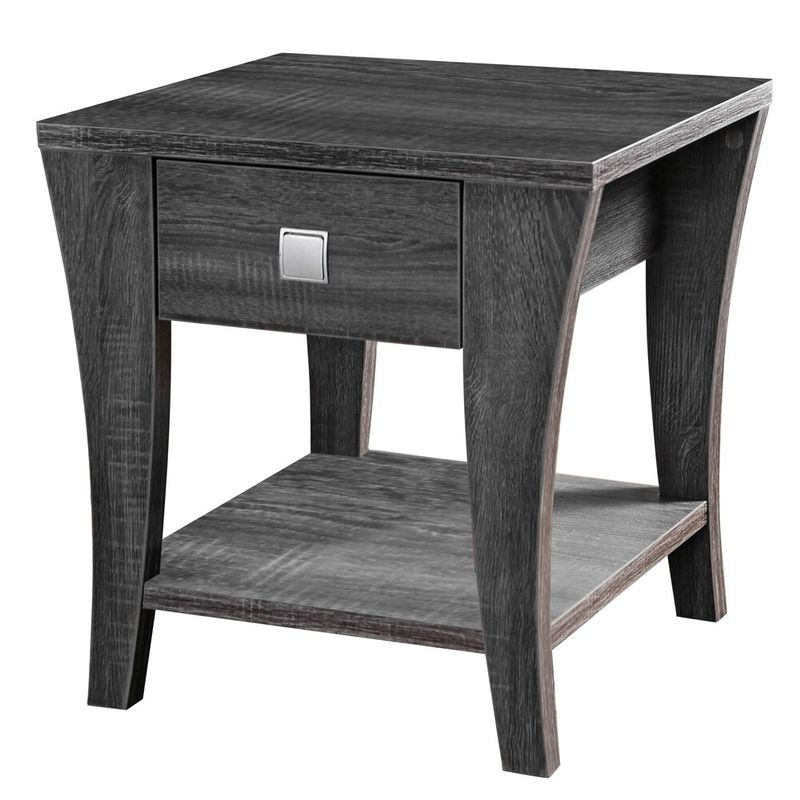 Furniture of America Werc Contemporary Grey 22-inch 1-shelf Side Table - Grey