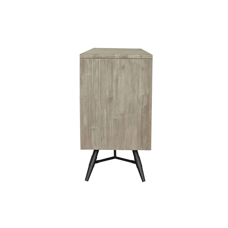 Bridges Sideboard Buffet Cabinet in Two Tone Acacia Wood - Two Tone Grey
