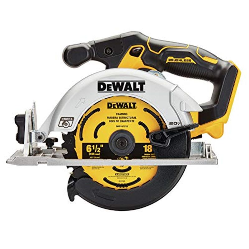DEWALT 20V MAX Circular Saw, 6-1/2-Inch, Cordless, Tool Only (DCS565B)