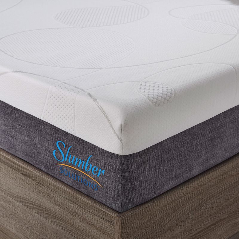 Slumber Solutions Choose-Your-Comfort Gel Memory Foam 14-inch Queen-size Mattress Set - Firm