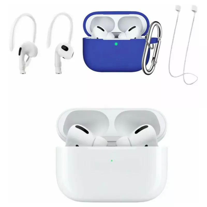 Apple AirPods Pro White Magsafe With Blue Accessory Kit