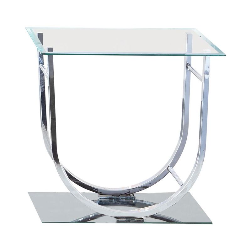 U-shaped End Table Chrome