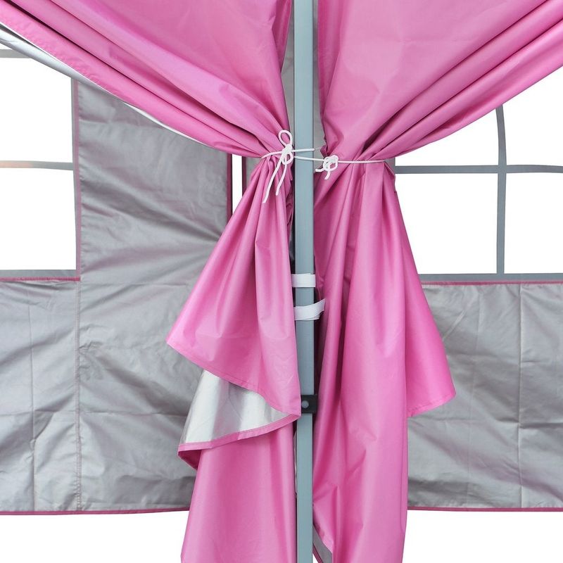 10x20 Ft Pop up Canopy Tent, Party Heavy Duty Instant Gazebo - Pink