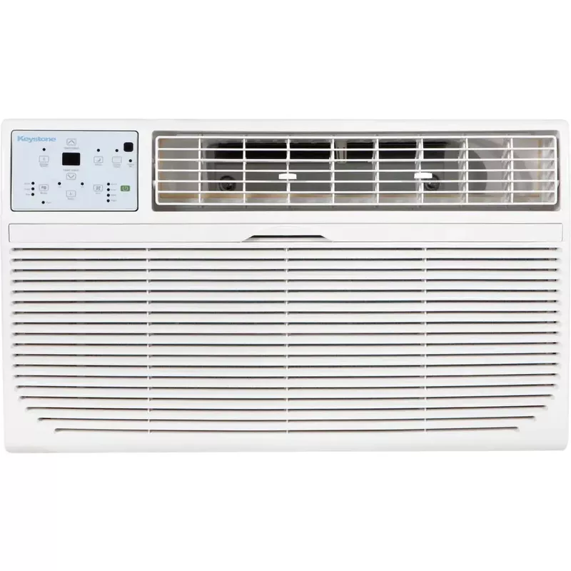 Keystone - 14,000 BTU 230V Through-the-Wall Air Conditioner with 10,600 BTU Supplemental Heat Capability