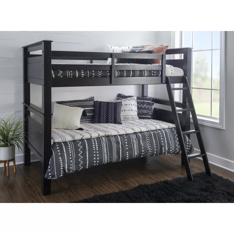 Dorsey Twin Over Twin Bunk Bed Black