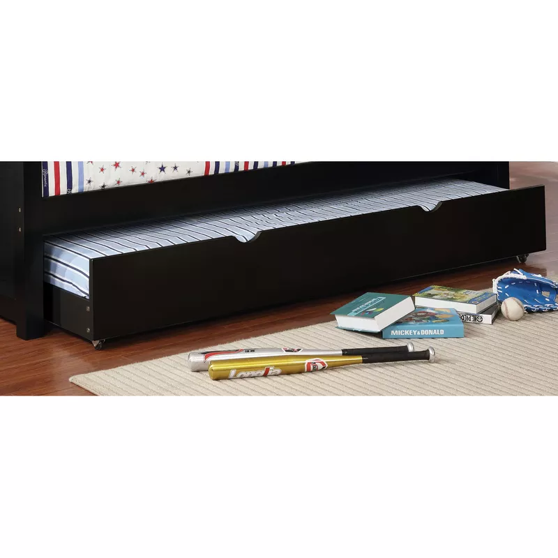 Traditional Twin Trundle in Black