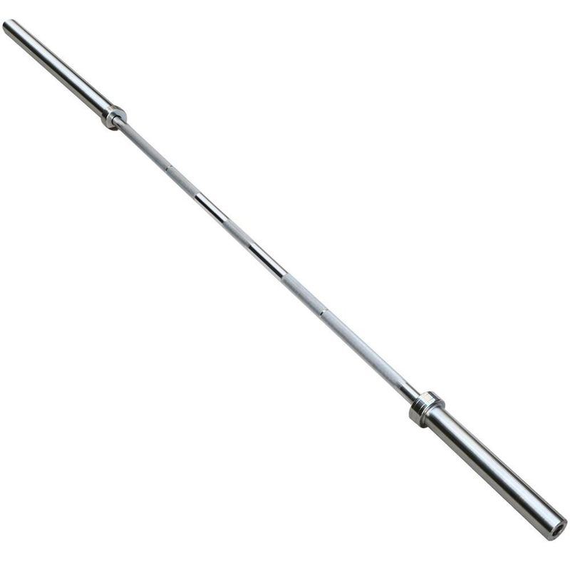 Yaheetech 7ft Olympic Barbell Bar Weight Lifting Weight Straight Bar - 85.83"x3.74"x3.74" - Silver