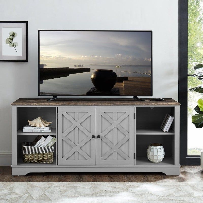 70-in TV Stand for TVs up to 80" - Off White