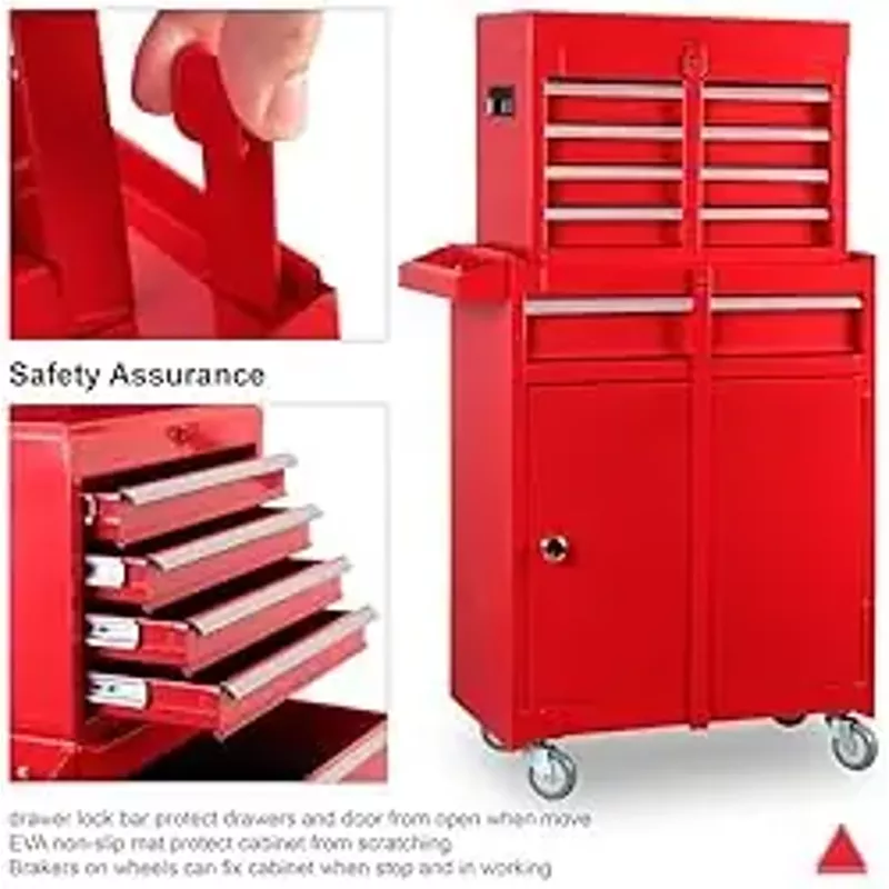 BIG RED Tool Box Portable Toolbox, 11" x 20.3" x 40.4"