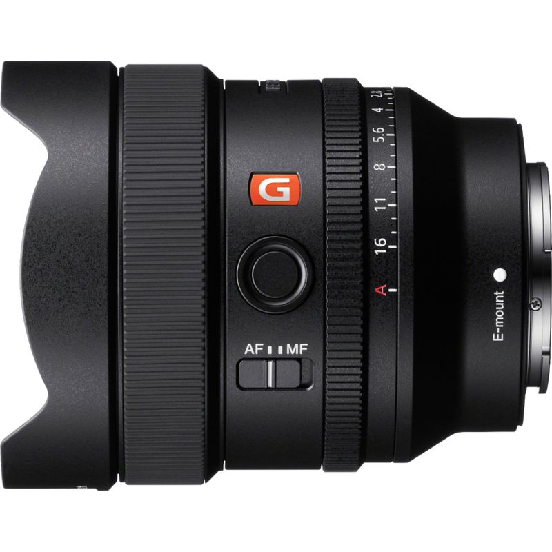Left Zoom. FE 14mm F1.8 GM Full-frame Large-aperture Wide Angle Prime G Master Lens for Sony Alpha E-mount Cameras - Black