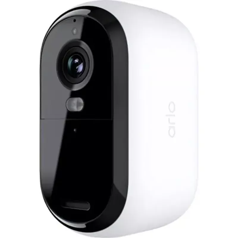 Arlo - Essential 1-Camera Outdoor Wireless 2K Security Camera (2nd Generation) with Color Night Vision - White