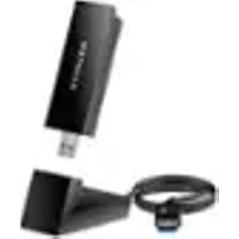 NETGEAR - Nighthawk AXE3000 Tri-Band Wi-Fi 6E USB 3.0 Adapter - Black