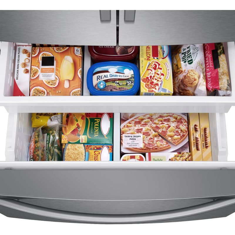 Alt View Zoom 3. Samsung - 27 cu. ft. Large Capacity 3-Door French Door Refrigerator with External Water & Ice Dispenser - Stainless steel