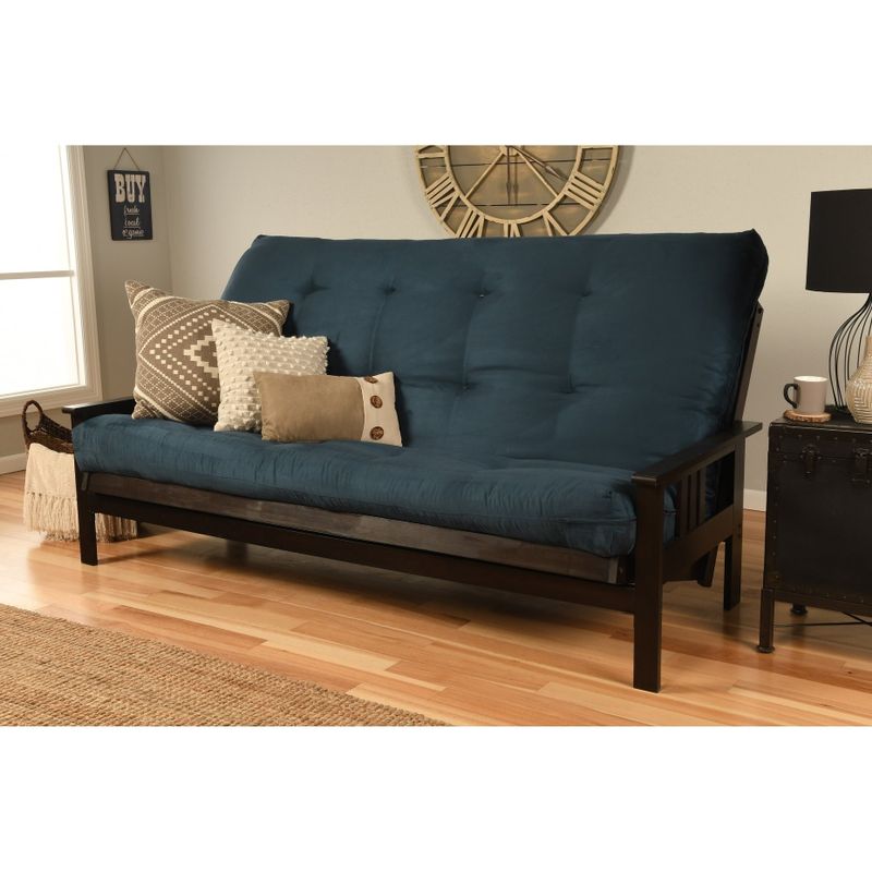 Rent To Own Porch & Den DeSoto Hardwood/ Suede Queen-size Futon Set ...