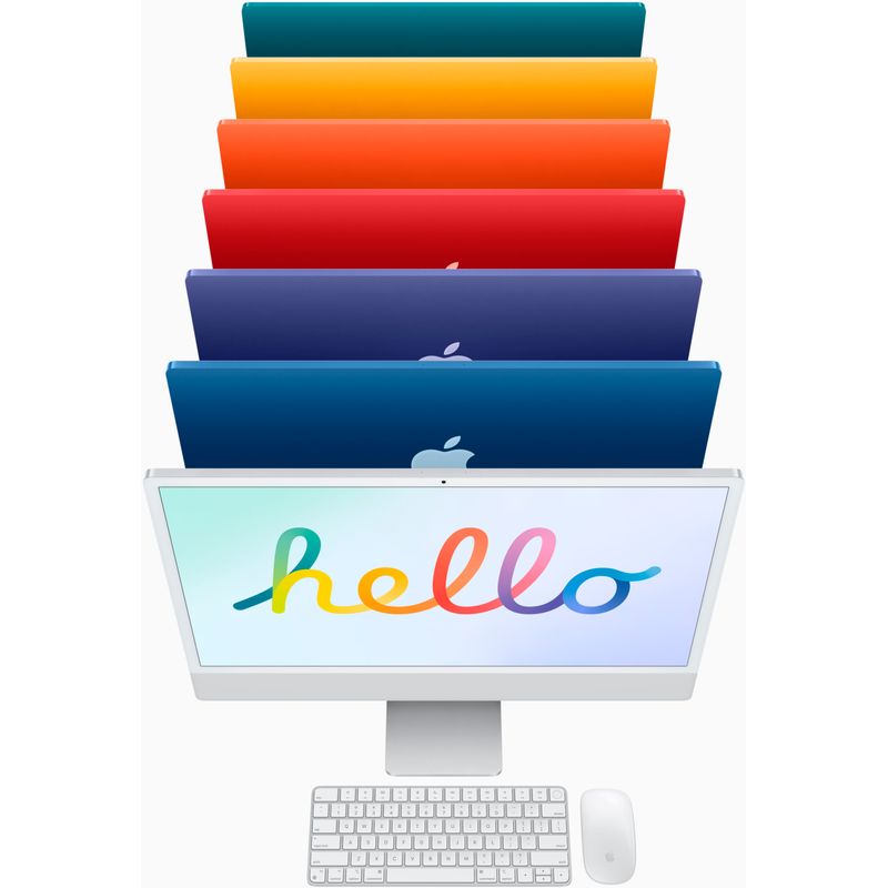 Alt View Zoom 15. 24" iMac with Retina 4.5K display - Apple M1 - 8GB Memory - 256GB SSD - w/Touch ID (Latest Model) - Yellow