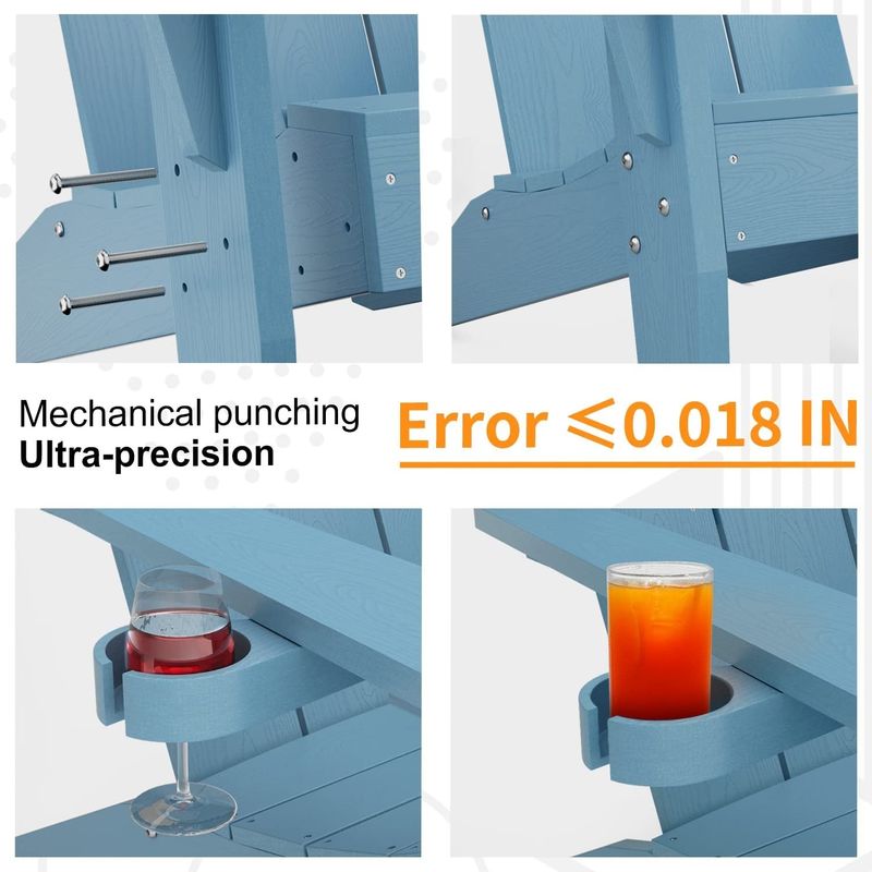 Rent to own WINSOON 2Piece All Weather HIPS Outdoor Adirondack Chair