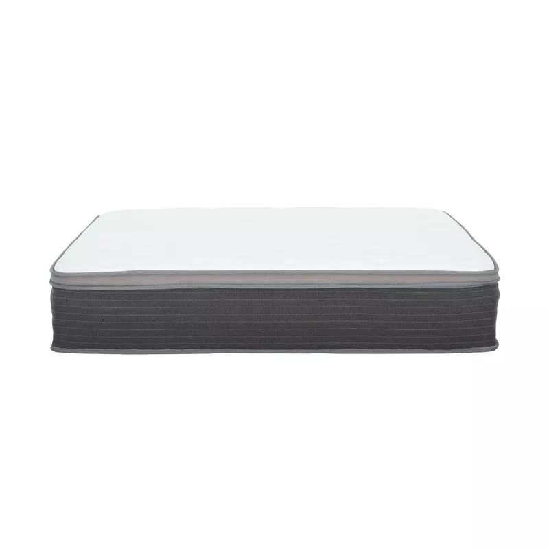 Equilibria 12 in. Medium Memory Foam & Pocket Spring Hybrid Euro Top Bed in a Box Mattress, Twin