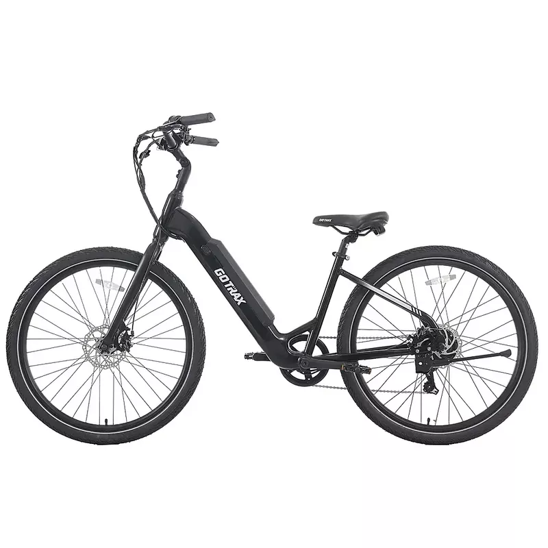 GoTrax - CTI Step Thru eBike w/ 40.5mi Max Operating Range and 20mph Max Speed - Black